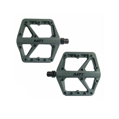 Pedales MTB Plataforma Negro Nylon 9/16 Pines Intercambiables,  Mti