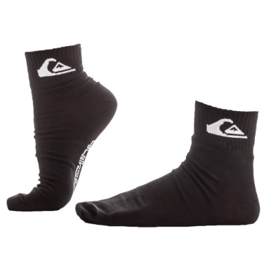 Medias H Quik Mid Crew Black Pack*2