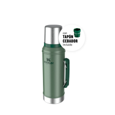 Termo Classic 950ml C/Manija y Tapón Cebador,  Stanley