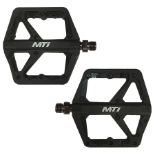 Pedales MTB Plataforma Negro Nylon 9/16 Pines Intercambiables,  Mti