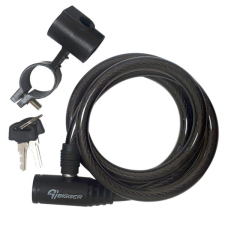 Cable Candado C/Llave 10x1200mm Transparente,  Bigger